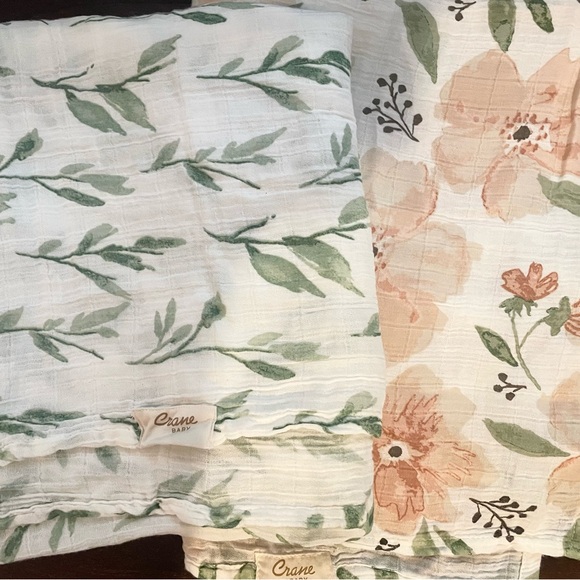 NWT Crane Baby 2 pack muslin swaddle wraps - Picture 4 of 4